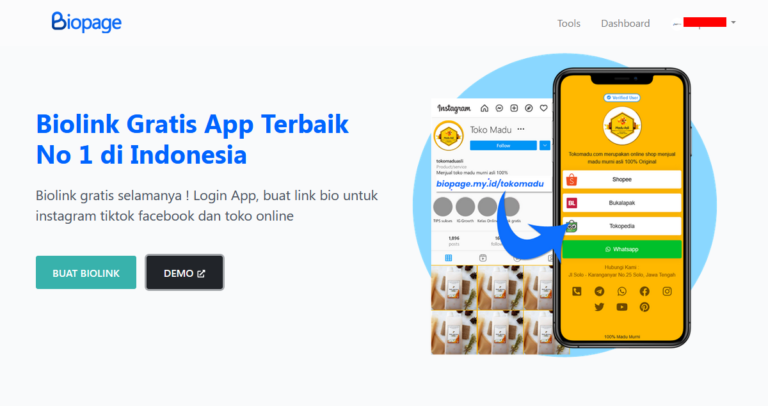 Cara Membuat Biolink Gratis di Biopage.my.id Mudah & Lengkap